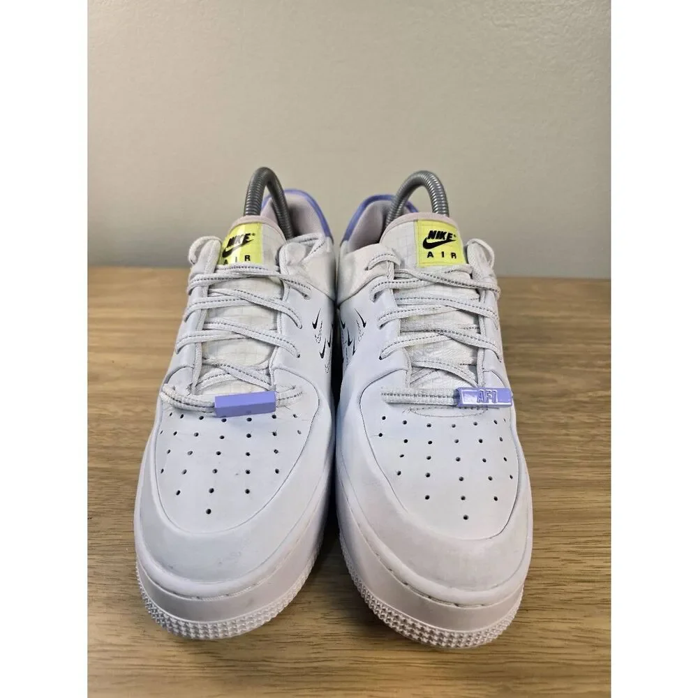 Nike Air Force 1 Sage Low LX Multi Swoosh White Purple Women’s Shoes Size 8